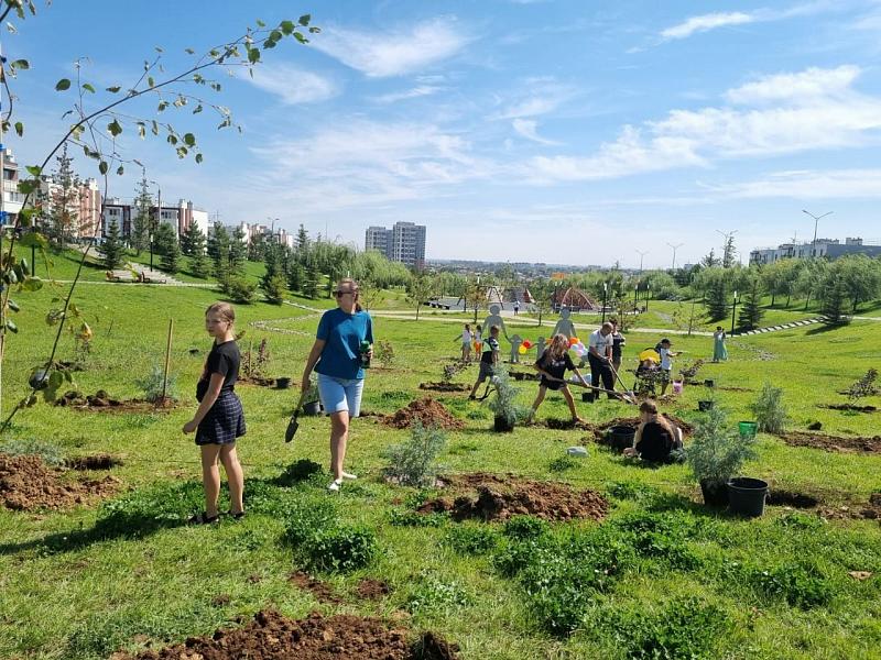 Жители «Родниковой долины» в Волгограде продолжают благоустраивать Черкасовский сквер